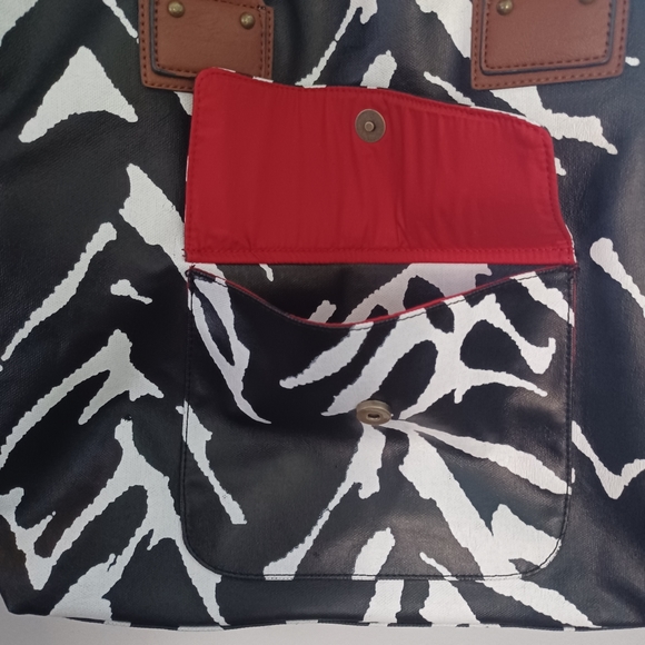 Diane Von Furstenberg Zebra Print Tote/Shoulder Bag - Picture 5 of 12
